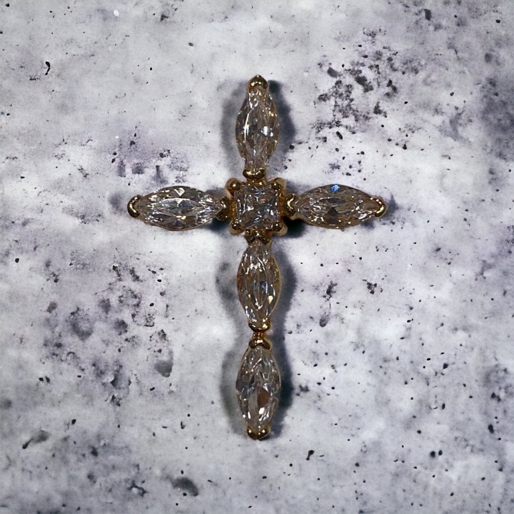 Crystals Cross Pendant